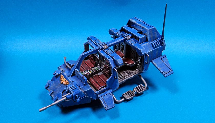 Games Workshop’s Space Marine Land Speeder Storm: The Painting And The Weathering