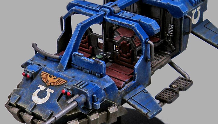 Games Workshop’s Space Marine Land Speeder Storm: 50% Complete, Or 1/7th?